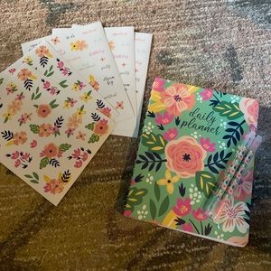 NWT Daily Planner with Stickers